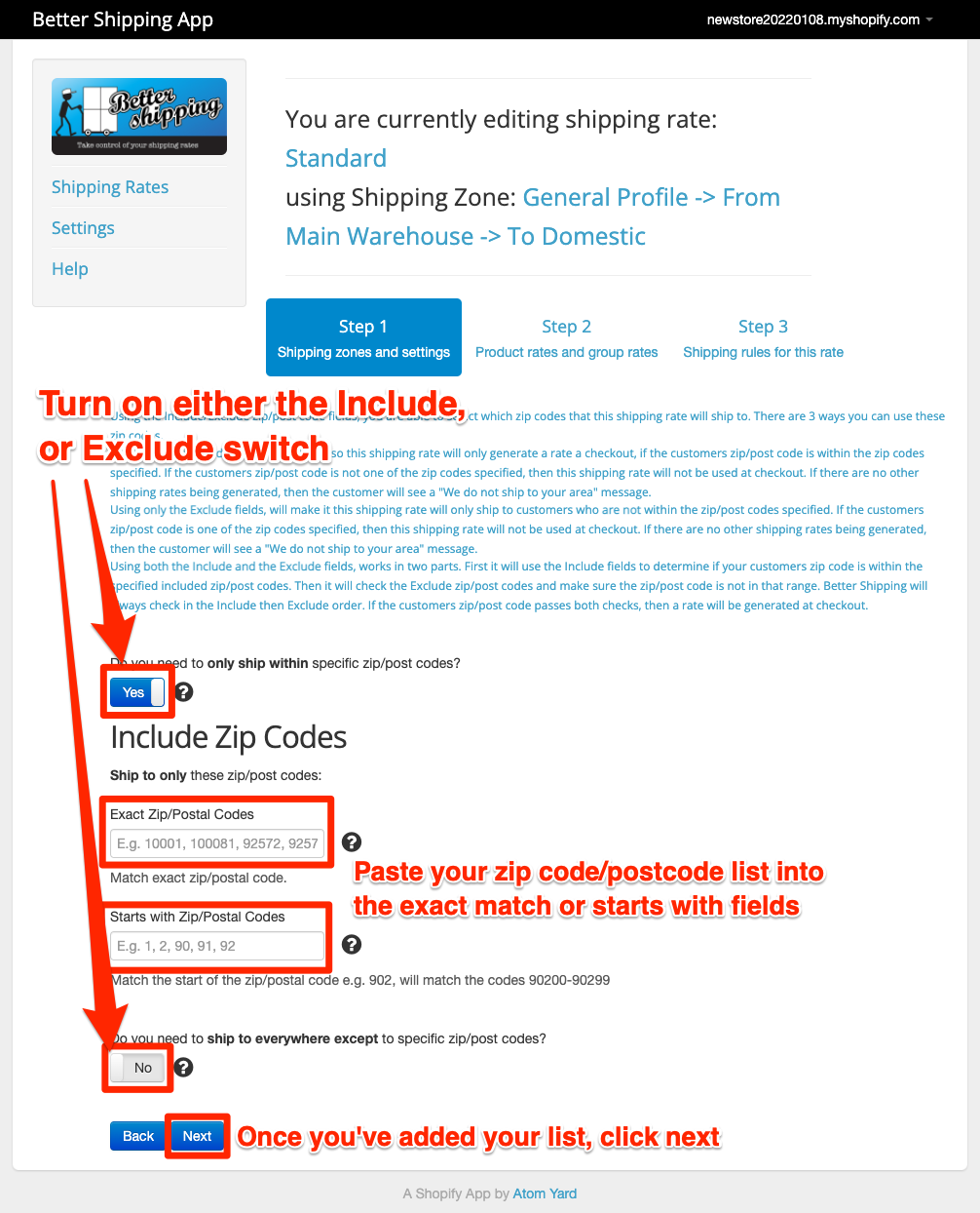 Zip/Post Code Radius – Better Shipping Help Center